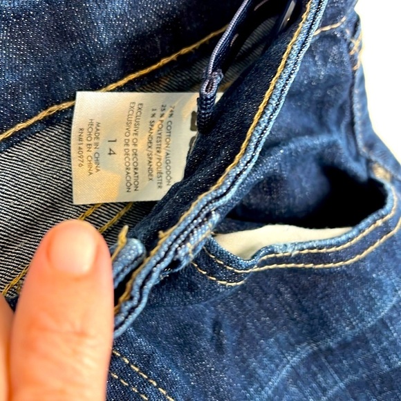 Lee Boy's Jeans Size 14 Dark Wash Slim Fit - Picture 2 of 7